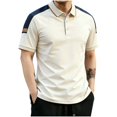 thumbnail image 3 of IhhxPro Big and Tall Men's Short Sleeve Moisture-Wicking Collared Shirt Contrast Shoulder Performance Summer Casual Athletic Fit Quick Dry Golf Outdoor M-4XL, 3 of 7