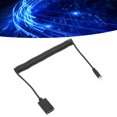 thumbnail image 4 of Cable En Espiral De Salida HD, Cable De Salida HD Macho A Hembra OD3.2mm Diseñado Con Resorte De 1,8 M Para Tableta ANGGREK 1.8m Male to Female Cable, 4 of 8