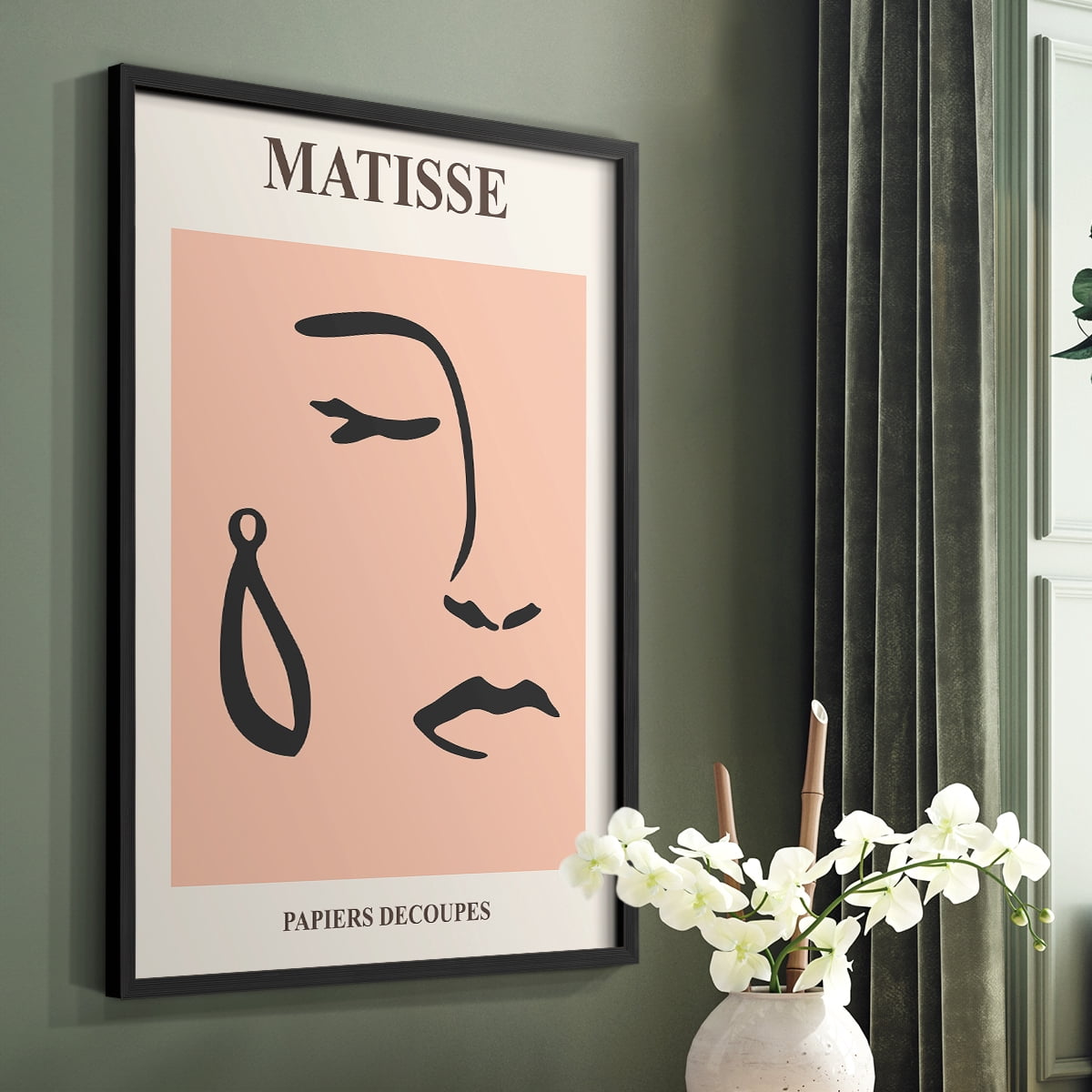 Matisse CXXXVIII Framed Print in Black Solid Wood 22 x 28 Framed Print