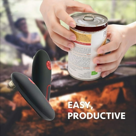 MORESEC under $5 Battery Can Opener, Electric Kitchen Can Opener Battery Powered, Hands-Free Automatic Can Opener Easy Push Button, Smooth Edge Can Opener Safe for Seniors