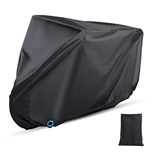 Bike Cover,Waterproof Outdoor Bicycle Cover with Lock Hole for Mountain Road Bikes