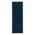 thumbnail image 3 of Unique Loom Solid Shag Collection Area Rug (2' 2" x 6' 7" Runner Sapphire Blue/Navy Blue), 3 of 7