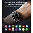 thumbnail image 3 of Para Reloj Inteligente Hombre(2 Correas),1,96 Amoled, 3 of 7