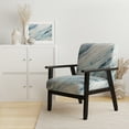 thumbnail image 2 of Designart "Blue Whirlwind I" Upholstered Abstract Shapes Accent Chair and Modern & Contemporary Arm Chair - Multiple Color & Pattern, 2 of 7
