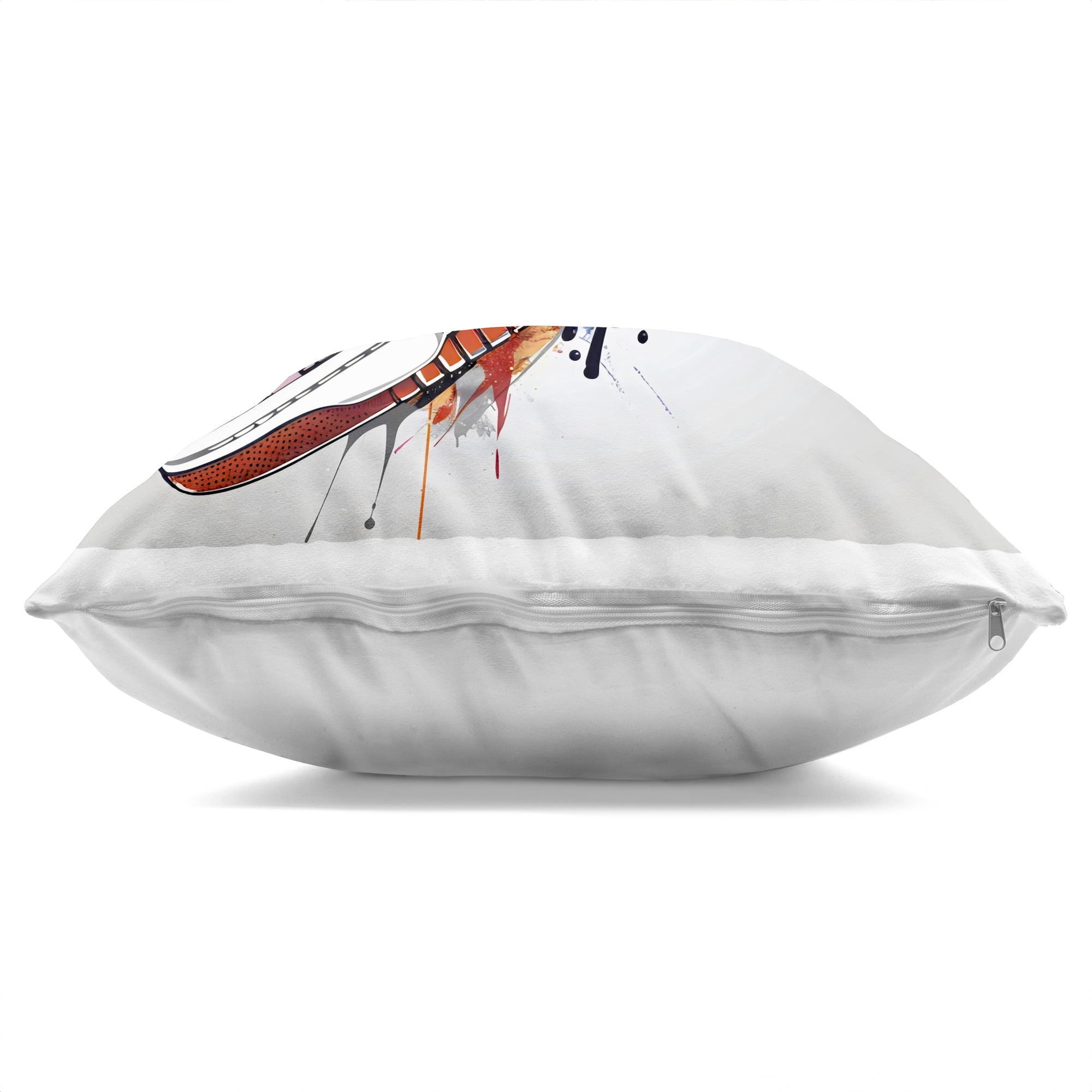 Stupell Industries Graffiti Sneaker with Laces Decorative Printed Throw Pillow, design by Creative Studio, 18 x 7 x 18