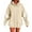 Beige, variant on BangWanChi Women's Fashion Hoodies Casual Ladies Printed Long Sleeve Tops Blouse Hooded Sweatshirts