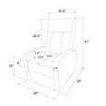 thumbnail image 3 of Dorel Living Copeland Velvet Gliding Recliner, 3 of 9