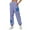 Purple, variant on Admvng Sweatpants Women Star Print Solid Color Ankle Pocket Sweatpants and Pants, Size S-2XL