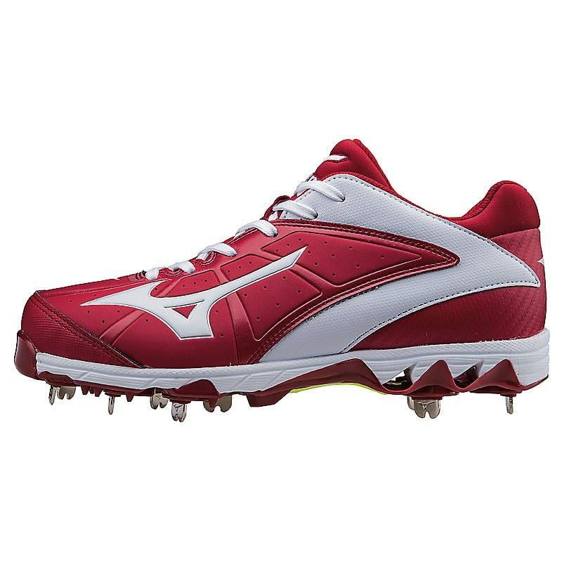 Metal Fastpitch Softball Cleat - Red 
