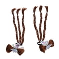 thumbnail image 4 of Hair Extension, Braid Hair Extension Stylish 2 Pcs  for Styling Deep Brown,Light Brown, 4 of 7