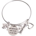 thumbnail image 1 of 2021 Graduation Gift Bangle Bracelet HTOOQ Congrats Grad Stainless Steel Jewelry for Graduates - -, 1 of 7