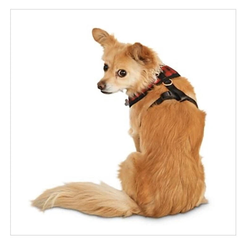 Holiday Tails Mad About Plaid Dog Harness - Small