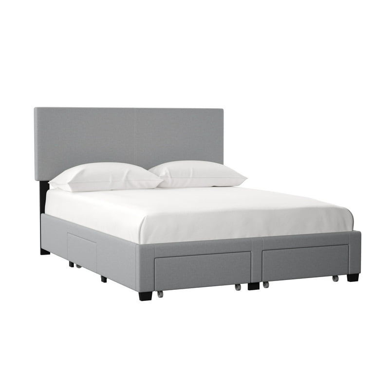 DG Casa Kelly Panel Bed Frame with Storage Drawers and Upholstered