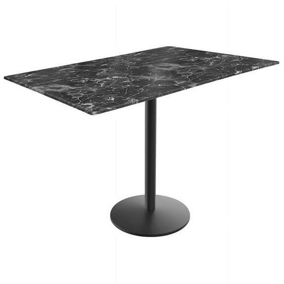 36" Tall OD214 Indoor/Outdoor All-Season Table with 32 x 48" Black Top