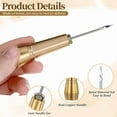 thumbnail image 3 of 14 PCS Leather Sewing Awl Needle Set with Copper Handle, Leather Sewing Needle Awl for Leather Craft Sewing Tools,1set x leather needles for hand stitching, 3 of 6