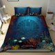 thumbnail image 1 of Juego de Ropa de Cama Polinesia - Polinesia Francesa Juego de Funda Nórdica Bajo el Mar, 1 of 6