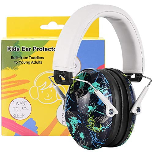 Foldable Kids Safety Ear Muffs Hearing Protection Earmuff 25dB Noise Reduction 