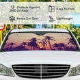 thumbnail image 5 of GZHJMY Car Front Windshield Sunshade UV Heat Protection, Foldable Auto Windshield Sun Visor for Sedan SUV Truck Summer Fruits on the Beach, Car Sunscreen51x27.5inch Keep Vehicle Cool, 5 of 6
