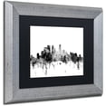 thumbnail image 2 of Trademark Fine Art "Minneapolis MN Skyline B&W" Canvas Art by Michael Tompsett, Black Matte, Silver Frame, 2 of 4