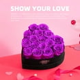 thumbnail image 2 of AGRUL 16 Pcs Purple Preserved Flowers Rose Gifts for Christmas,Valentine's Day,Mother's Day to Her, 2 of 6