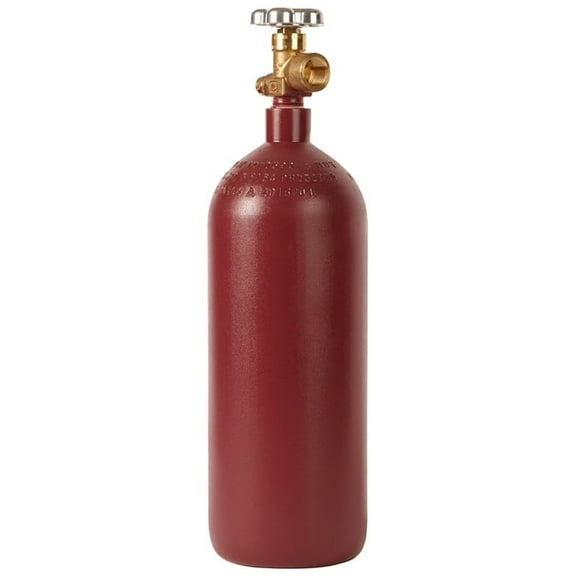 New 20 cu ft Steel Helium Cylinder with CGA580 for Nitrogen or Argon