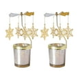 thumbnail image 1 of unbranded 2Ud Centro De Dorado Portavelas Giratorio Para Bodas Y Celebraciones, 1 of 7