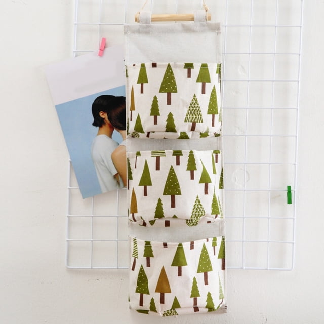 Xihbxyly Bolsa de Almacenamiento de Pared, Diseño de 3 Bolsillos, Solución de Almacenamiento Multicapa, Organización Que Ahorra Espacio, Ideal para Cocina y Baño, Ecológica, Tamaño 58,5 X 20,5 X 14 C
