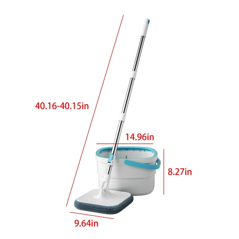Vikakiooze Spin Mop And Bucket With Wringer Set, Support Self Separation  Sewage And Clean Water, Telescopic Stainless-Steel Mop Cleaning Bucket Mop