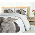 thumbnail image 5 of Ambesonne Dog and Cat Duvet Cover Sets, Lazy Neapolitan Mastiff, 2-Queen, Dark Grey Pale Taupe, 5 of 7