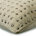 thumbnail image 2 of The HomeCentric Euro Pillows, Ivory Pack of 2, 26x26 inch (65x65 cm) Cushion Cover, Velvet Dotted, Beaded & Gold Foil Pillow Cover&nbsp;For Sofa, Dotted Circles & Dots - Wheeling Around Ivory, 2 of 3