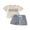 Beige, variant on BemeyourBBs Toddler Baby Boy Football Outfit Baby Boys Summer Clothes 12 18 24 Months 2 3 4 5 Years Soccer Print Short Sleeve T-shirt and Plaid Shorts Set Baby Boy 2 Piece Summer Outfit