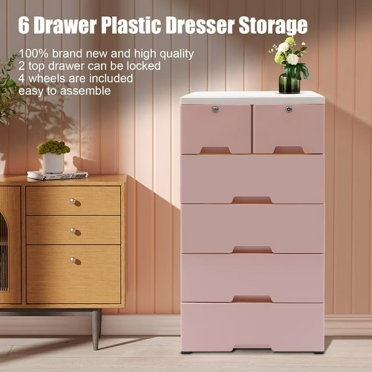 Plastic dresser online 4 drawer