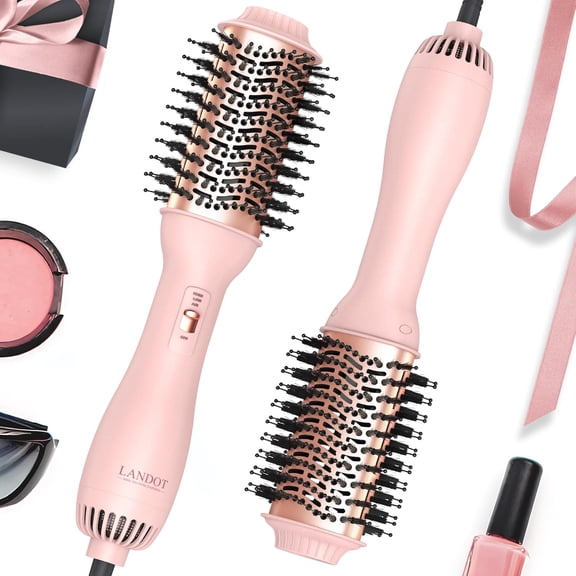 Scheri Hair Blow Dryer Brush: One-Step Hot Air Brush with 60mm Oval Barrel - 4 in 1 HairDryer Styler and Volumizer for Drying Straightening Curling Volumizing Hair Fight Frizz and Add Volume