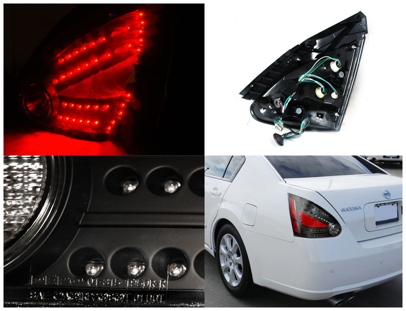 Spec-D Tuning For 2004-2008 Nissan Maxima Led Black Tail Lights 