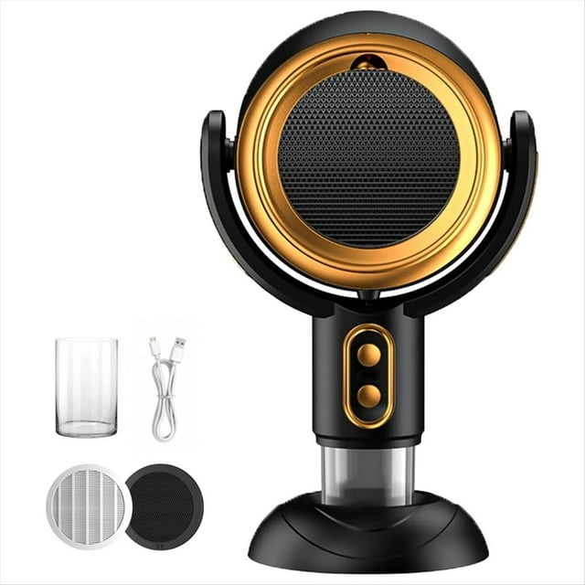 Ventilador para Fumar en Interiores, Purificador de Aire Eléctrico Portátil de Mesa, Recargable.