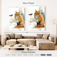 thumbnail image 4 of Elephant Stock Fox And Friend Wall Art - Vertical Canvas Wall Art - Living Room Wall Decor - Animal Canvas - White And Orange Decor By Carol Robinson - 32" x 48", 4 of 8