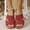 Red, variant on Viluyesy Womens Slippers Sandals, Soft Sole Open Toe Wide Width Beach Wedge Shoes Beige
