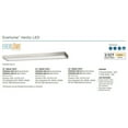 thumbnail image 2 of Everlume LED 32-inch Brushed Nickel Modern Style Bath Vanity Wall or Ceiling Light with Selectable 3000K/4000K Light Color, 2 of 8