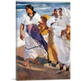 thumbnail image 1 of ARTCANVAS Fisherwomen from Valencia 1915 Canvas Art Print by Joaquin Sorolla y Bastida - Size: 18" x 12" (1.50" Deep), 1 of 9