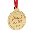 thumbnail image 1 of Navidad De Madera 2021, Colgante Epidémico, Adorno Colgante Para Árbol De Navidad, Decoración Cateissary HA044223-02, 1 of 4