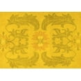 thumbnail image 1 of Ahgly Company Machine Washable Indoor Rectangle Abstract Yellow Modern Area Rugs, 7' x 9', 1 of 4