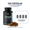 thumbnail image 2 of Picolinato de Cromo B LIFE 240 cápsulas con Canela y Niacina, 2 of 7