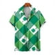 thumbnail image 3 of Camisas de playa hawaianas nuevas de verano para hombres y mujeres, camisa para parejas, camisa de manga corta con solapa estampada con trébol de cuatro hojas, camisas florales coloridas, 3 of 5