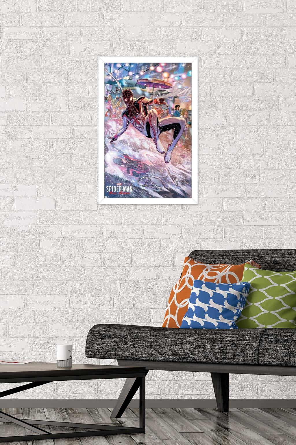 Marvel Spider-Man: Miles Morales - JaVier Garron Wall Poster, 14.725" x 22.375", Framed