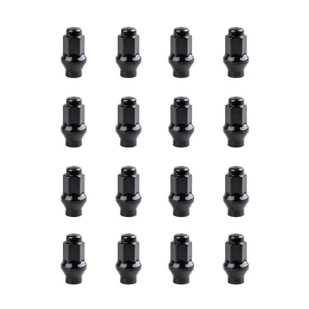 Extended Shaft Tapered Lug Nut (16 Pack) 10mm x 1.25mm Thread Pitch w/14mm Head Black for Polaris SPORTSMAN 850 XP EFI 2009-2011