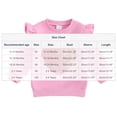 thumbnail image 4 of Bixock Toddler Boys and Girls Tops,Kids Long Sleeve Tops Valentine Heart Print with Ruffle Sleeve Round Neck Sweatshirt for Girls 6M-4Y Tops, 4 of 4