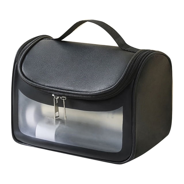 DHARMONAL Light Transparent Makeup Bag Sundries Hand Held Cosmetics Daily Necessities Portable Organizer Makeup Makeup Holder Cute Makeup Organizers And Storage Zippe Pouch Vie Long Shaving Brush