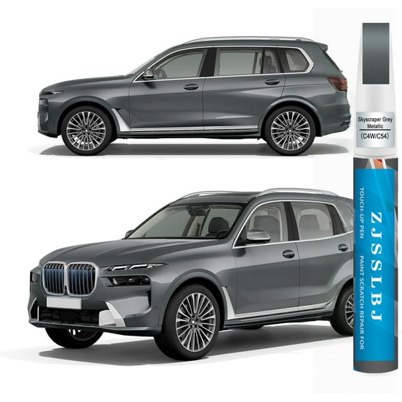 Skyscraper Grey Metallic(C4W/C54) Touch Up Paint for BMW, Car Paint Pen Scratch Repair Two-In-One Touch Up Paint, Premium Car Scratch Remover for Deep Scratches