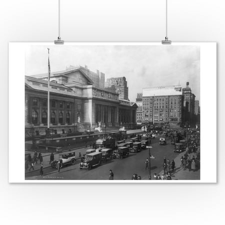 New York City Public Library NYC Photo (9x12 Art Print, Wall Decor Travel