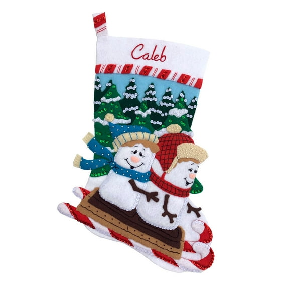 S'more Sledding Felt Stocking Kit
